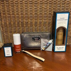 Michael KORS Wristlet (preloved)  and NEW Sunday Riley Bundle for LIVE show